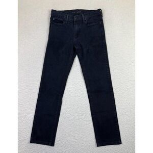 Mott & Bow Slim Jay Jeans Mens 30x32 Black Slim Tapered Stretch Denim Rinse